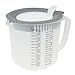 Dr Oetker 1802 Verre mélangeur et doseur 1,4 litre, Verre mesureur, Verre doseur pâtisserie, Verre gradué, Plastique, Blanc, Gris, Orange, 1,4 litre