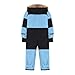 Ayolanni kids snow suits Snow Suit for Kids Fashion Boys One Piece Snowsuit Girls Ski Outfit Waterproof Snowboard Suit Teen Winter Clothes Light Blue 8 Years
