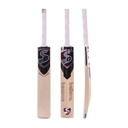 Image of SG Profile Classic Cricket Bat | Kashmir Willow Junior Bat | Mid Sweet Spot | Balanced Pick-Up for Training and Matches (Size 6)