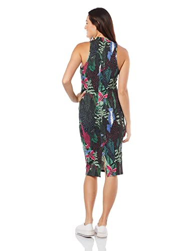 Vestido Estampado, Colcci, Feminino, Verde/Preto/Azul/Rosa/Off, G