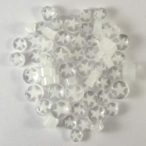 White Star Murrine 12104-96 Millefiori COE 96 Glacial Art Glass