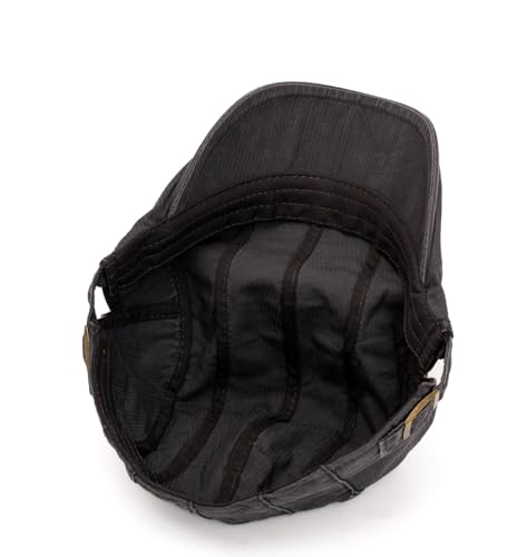 Image of Cotton Newsboy Cap,Breathable Ivy Gatsby Cabbie Beret Hat for Men's Women Driving Hunting Golf