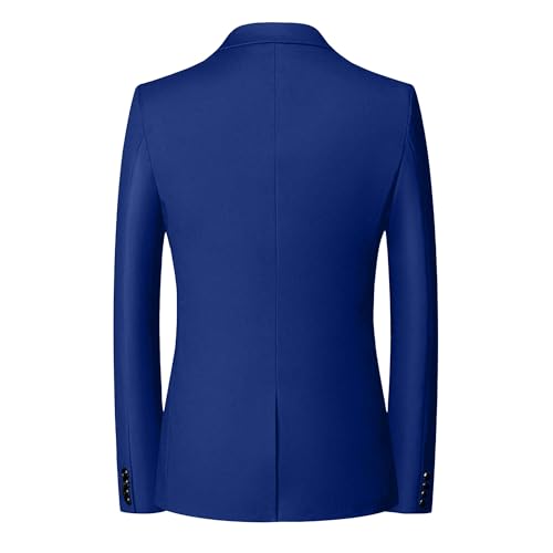 Men’s Casual Blazer for Wedding Prom Party Slim Fit Button Sport Coats Solid Lightweight Suit Jacket3