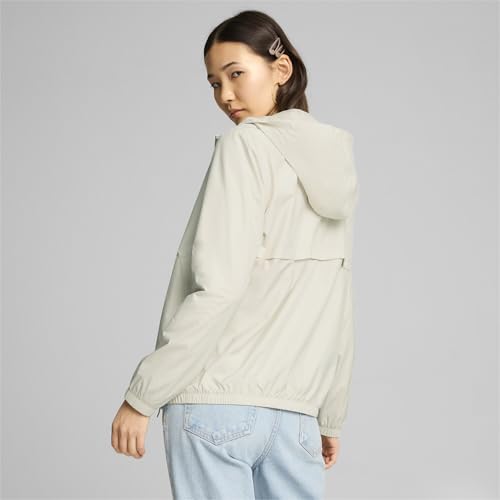 Image of PUMA Women's Ess Solid Windbreaker Windbreaker, Alpine Snow-PUMA White, XS