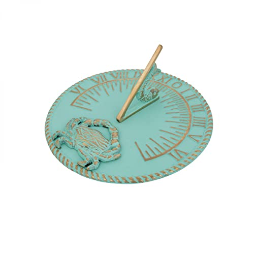 Renovators Supply Manufacturing Sundial Verdigris Finish Brass 10