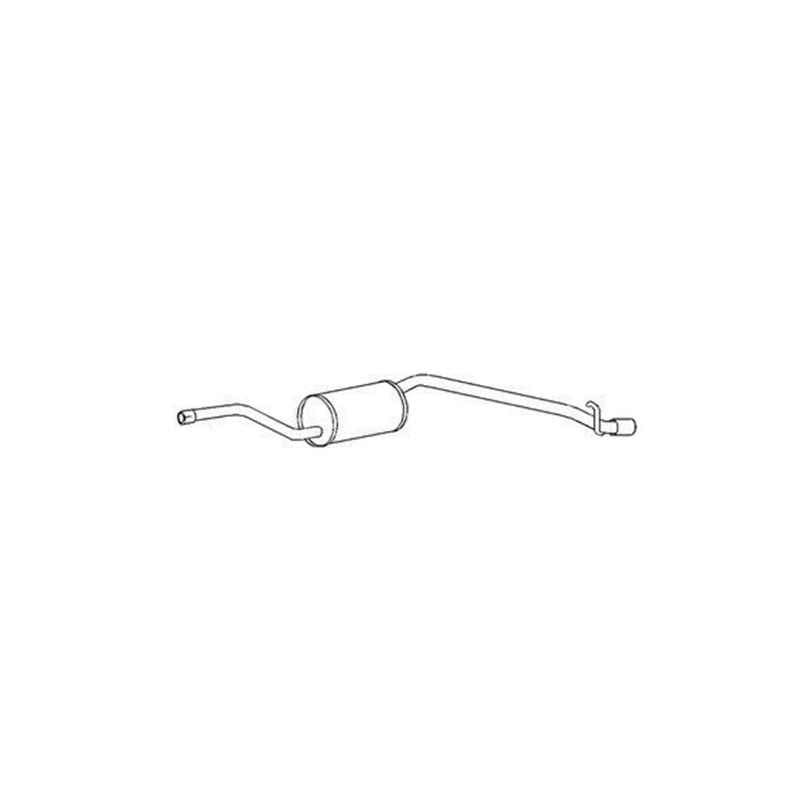 HELLA 8LD 366 028-611 Tłumik końcowy - Easy2Fit® Kit - z tyłu - trzyczęściowy - Komplet z elementami do montażu