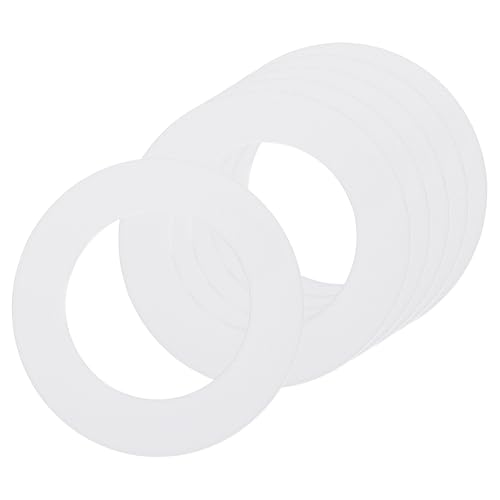uxcell Goof Rings for 3" Recessed Lights 3" ID 4.7" OD Matte White 6Pcs