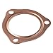 BYOBYO 2 Pcs 2.5 Inch Header Collector Gaskets, Copper Exhaust Gaskets Gasket Replacement Car Assessories Parts for SBC, for BBC 302 350 454