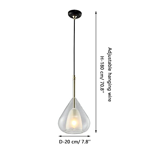 Chambre lustre de chevet géométrique à diffusion douce E27 - 8
