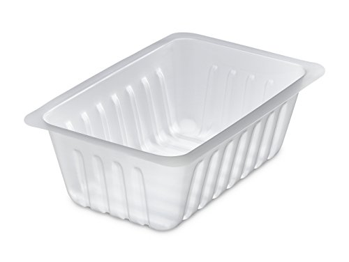 GUILLIN - CAISSIPACK BT375 SACHET DE 250 Barquettes Charcutiere 375cc, Polystyrène, Transparent, 13,8 x 9 x 4,6 cm