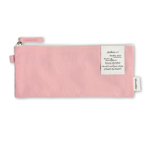 Image of Monolike Archive 247 Flat Pen Case, Pink - Pencil Pouch, Portable Pencil Bag, Pencil Case, Office Pouch case, Pen case