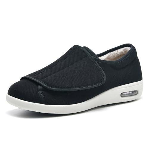 XYXHEII Cómodas Zapatillas Ajustables, Outdoor Zapatillas para Diabéticos, Ancho Especial Hombre Zapatillas, Zapatos Ortopédicas Mujer, Zapatos para Personas Mayores (B Men 13)