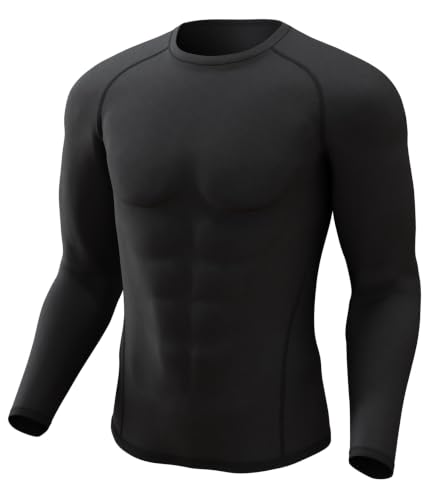 Image of CL convallaria Men's Thermal Long Sleeve Shirt Turtleneck Base Layer Top | 4 5 Pack.Fleece-lined shirt. Ultra-soft,moisture-wicking. Ideal for extreme cold weather, snowboard & daily wear.