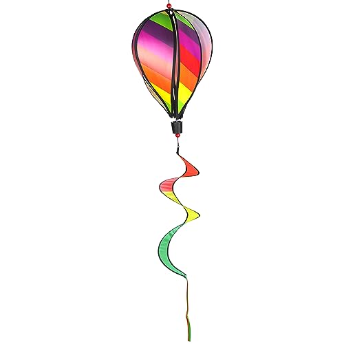 Gatuida Heißluftballon Windspiel 4-teilig - Bunte Garten-Deko Die Sich Im Wind Dreht