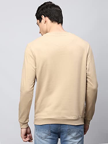 Image of Dennis Lingo Men's Poly-Cotton Sweatshirt with Crew Neck - Regular Fit Full Sleeves, Casual Winterwear for Men