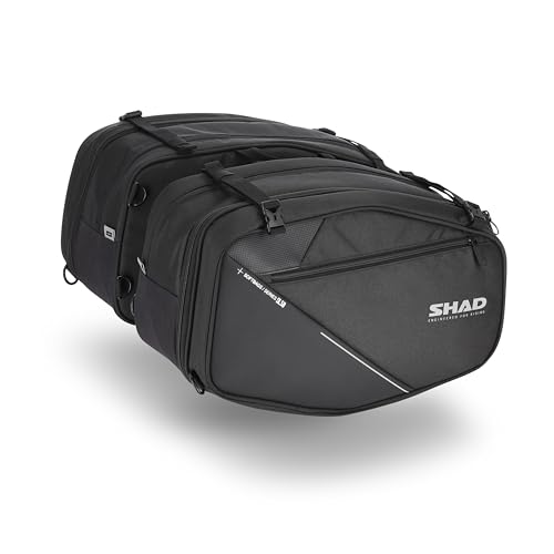 Bolsas Laterales SL58 con capacidad regulable para moto