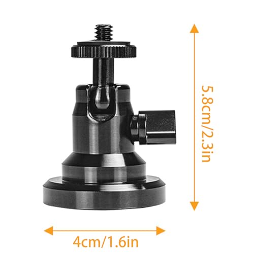 Cabezal de pie para cámara con rosca 1/4 y anclaje magnético estable 3