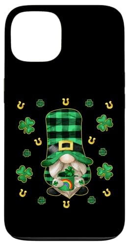 Carcasa para iPhone 13 Buffalo Plaid GNOME St. Patricks Day Design with Shamrock