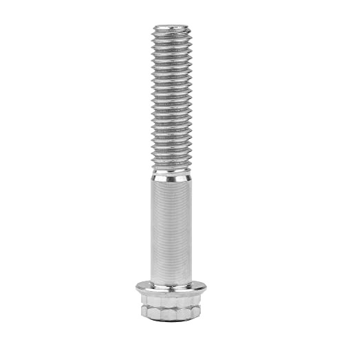 Image of Titanium Flange 12 Point Head M8 x15 20 25 30 35 40 45 50 55 60 65mm Screw Bolt Pack of 4 (M8x45mm, Normal Titanium)