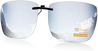 Goiteia Polarized Clip On Sunglasses Over Prescription Glasses Men Women,Compact Fit