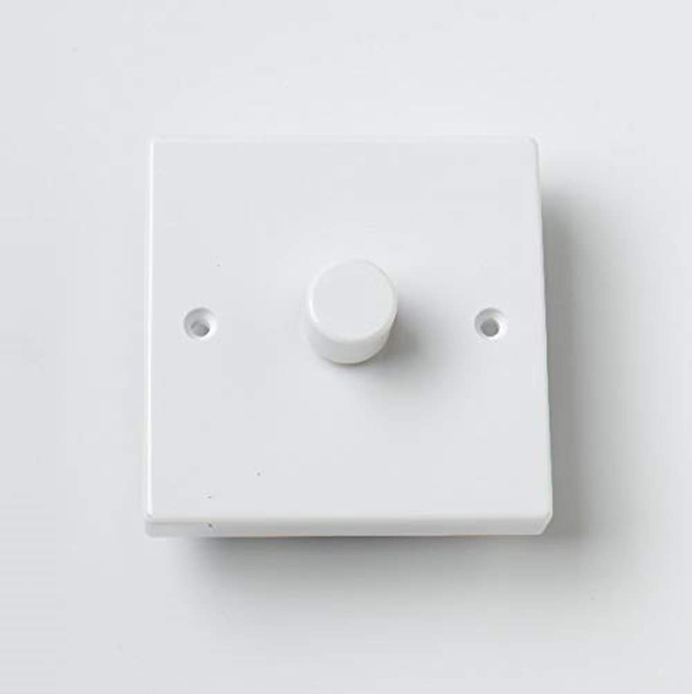Merriway BH07470 White 1-Gang Rotary Dimmer Switch 250W 250V