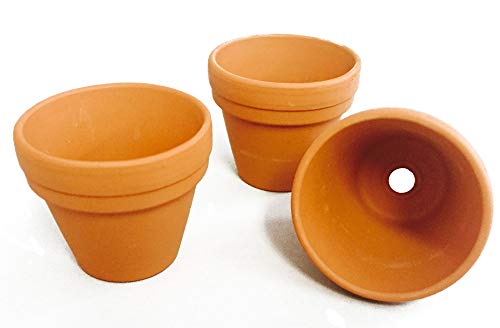 Preisvergleich Produktbild Bastel Terracotta Blumentopf 4,5 cm Tontöpfe Basteltöpfe 60 Stück