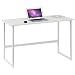 Produktbild hjh OFFICE 674240 Schreibtisch WORKSPACE Light Weiß schmaler Computertisch mit Stahl-Gestell, 76 x 120 x 60 cm