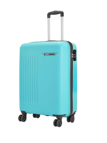 Image of Safari Xylo 8 Wheels Cabin 55cm Trolley Bag Hard Case Polypropylene 360 Degree Wheeling System Luggage,Recessed Lock, Trolley Bags for Travel, Suitcase for Travel, Cyan