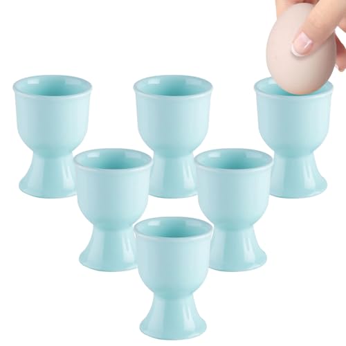 EVDZNA Eierbecher Set aus Porzellan, 6er Porzellan Eierbecher Set, 5 x...
