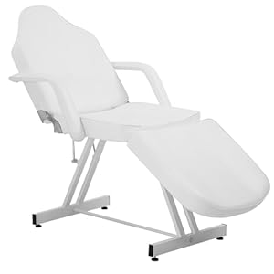 PayLessHere Massage Table Multipurpose Massage Bed 73 inch Spa Bed Folding Massage Chair Height Adjustable Lightweight Beauty Bed Spa Salon Bed Tattoo Chair Facial Bed (White)