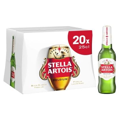 STELLA ARTOIS Belge Bière blonde 20 x 25 cl
