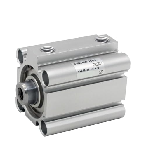 Vérin compact double effet CQ2A alésage 25 mm course réglable pour outillage