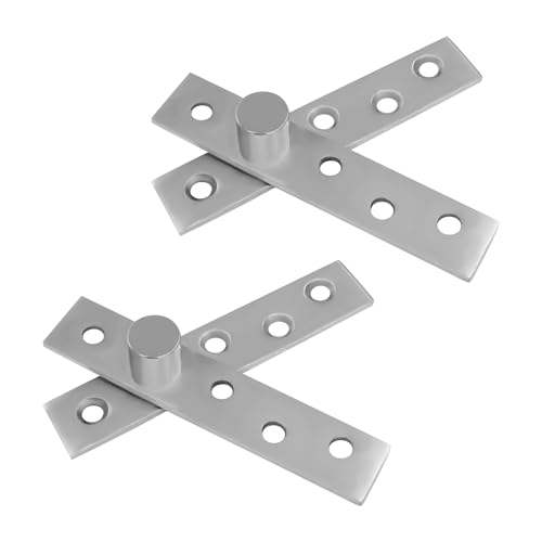 Zorveiio 180 Degree Hidden Door Pivot Hinge, Medium, 2Pcs