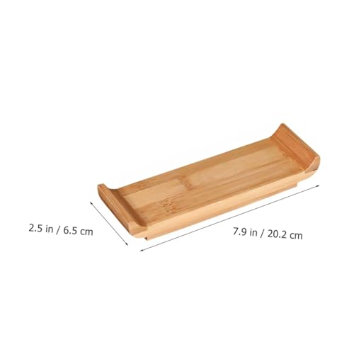 Plato de sushi pequeño de madera para sashimi miniatura 2