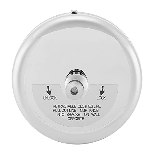 Yyqtgg Nail-Free Retractable Clothesline, Steel Material 2.8M Home Decoration Besy Retractable Clothesline With Metal For Installation (Silver) #TOP29