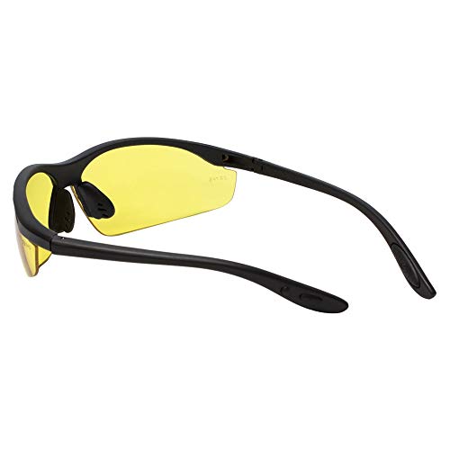 Calabria 91348 Safety Glasses For Work | Tinted Safety Glasses Anti Fog Anti Scratch | Uv Saftey Glasses Men | Safety Glasses Side With Shields | +2.00 Yellow #TOP1
