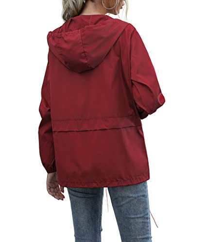 Cdiecer LSZUS0509ZDH200930250 Women'S Raincoats Lightweight Rain Jacket Waterproof Windproof Rain Coat Adjustable Hooded Windbreaker thumb #5