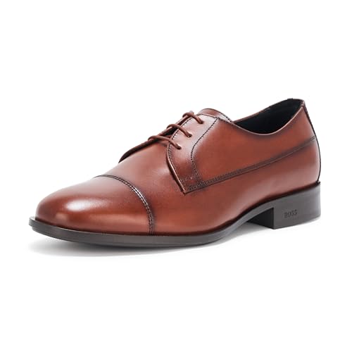 Image of BOSS Colby Smooth Leather Derby Dress Shoe