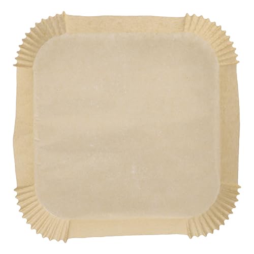 1000 papeles de horno de 23 cm x 23 cm x 4,5 cm marrón para freidoras de aire caliente