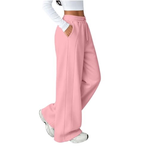 Pantalones deportivos para mujer holgados que no aprietan con cintura elástica 6