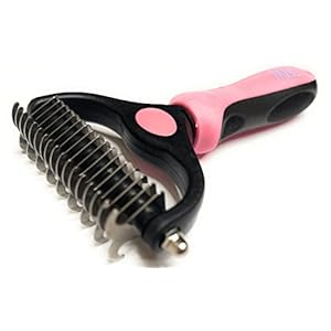 MTL-Undercoat-Rake-Dogs-Cats-Deshedding-Brush-Dematting-Comb-Double-Sided-Professional-Skin-Friendly-Pet-Grooming-Brush-Extra-Wide-No-More-Tangles-Mats-Pink - Cucciolini Doodles   MTL-Undercoat-Rake-Dogs-Cats-Deshedding-Brush-Dematting-Comb-Double-Sided-Professional-Skin-Friendly-Pet-Grooming-Brush-Extra-Wide-No-More-Tangles-Mats-Pink