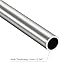 sourcing map Edelstahlrohr Ø 16 mm x 1 mm, Länge 300mm geschliffen 304 Edelstahl V2A Rundrohr Handlauf für Geländer Treppen Balkongeländer Wandhandlauf Terrassengeländer Balkon
