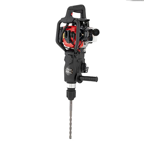 3 in 1 Multifunction Gasoline Demolition Hammer, 32.6CC 2-Stroke Gas Powered Concrete Breaker Punch Drill Demolition Jack Hammer, for Concrete, Bricks, Rocks, Construction