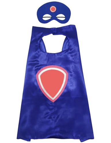 Image of BookMyCostume Kids Superhero Cape and Eye Mask Set for Boys & Girls - Fancy Dress for School Annual Day, Dance Drama & Theme Birthday Return Gift | Aged 3-10 Years