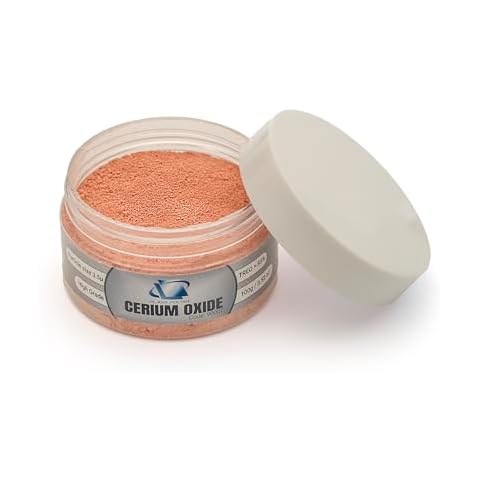 GLASS POLISH PRO 3.52oz (100g) Cerium Oxide, High-Grade Glass Polishing Powder, Enhanced Formula, TREO 85%, 3.5 Microns, Brown – GP90007 Cover