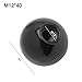 Handle Ball Nut for Machine Tool Replacement Part, Lathe Equipment Accessory, Industrial Ball Nut with and Iron Construction, Woodworking(for M12-40bakelite Black)
