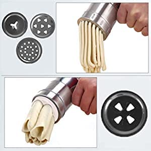 7Seas Chakali Maker/Sev Maker/Farsan Maker/Gathiya Maker, Snacks Maker Machine with 15 Different Types of Blades, Kitchen Press, Sev Maker(1Set) 3