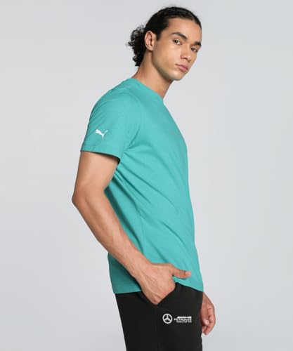 Image of Puma Men's Cotton Solid Printed MAPF1 Two Tone Polo Regular Fit T-Shirt