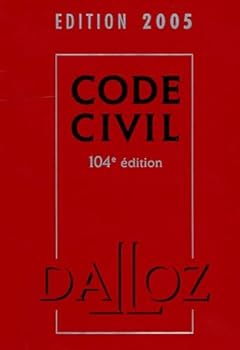 Hardcover Code civil 2005 [French] Book