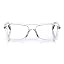 Clear Crystal Front With Brown Striped Temples